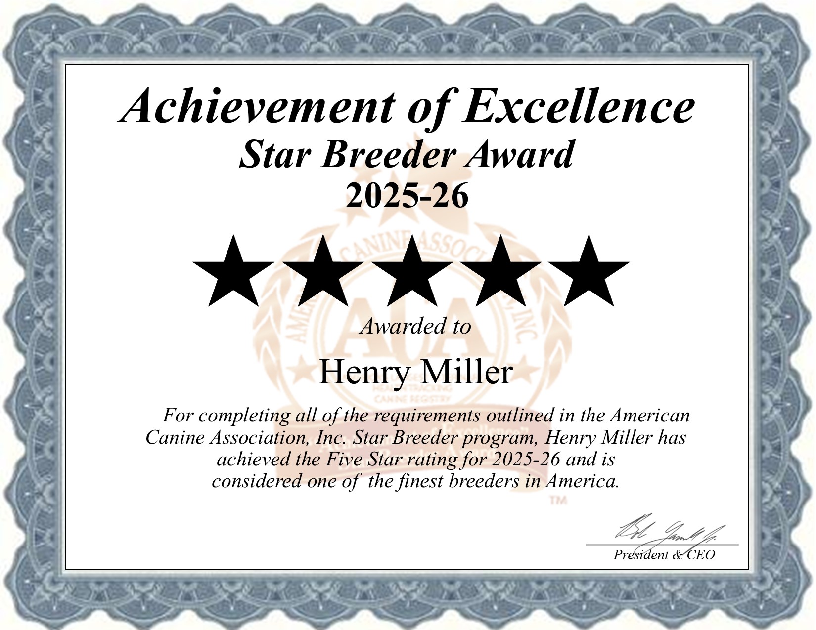 Henry, Miller, dog, breeder, star, certificate, Henry-Miller, Baltic, OH, Ohio, puppy, dog, kennels, mill, puppymill, usda, 5-star, aca, ica, registered, Miniature Goldendoodles